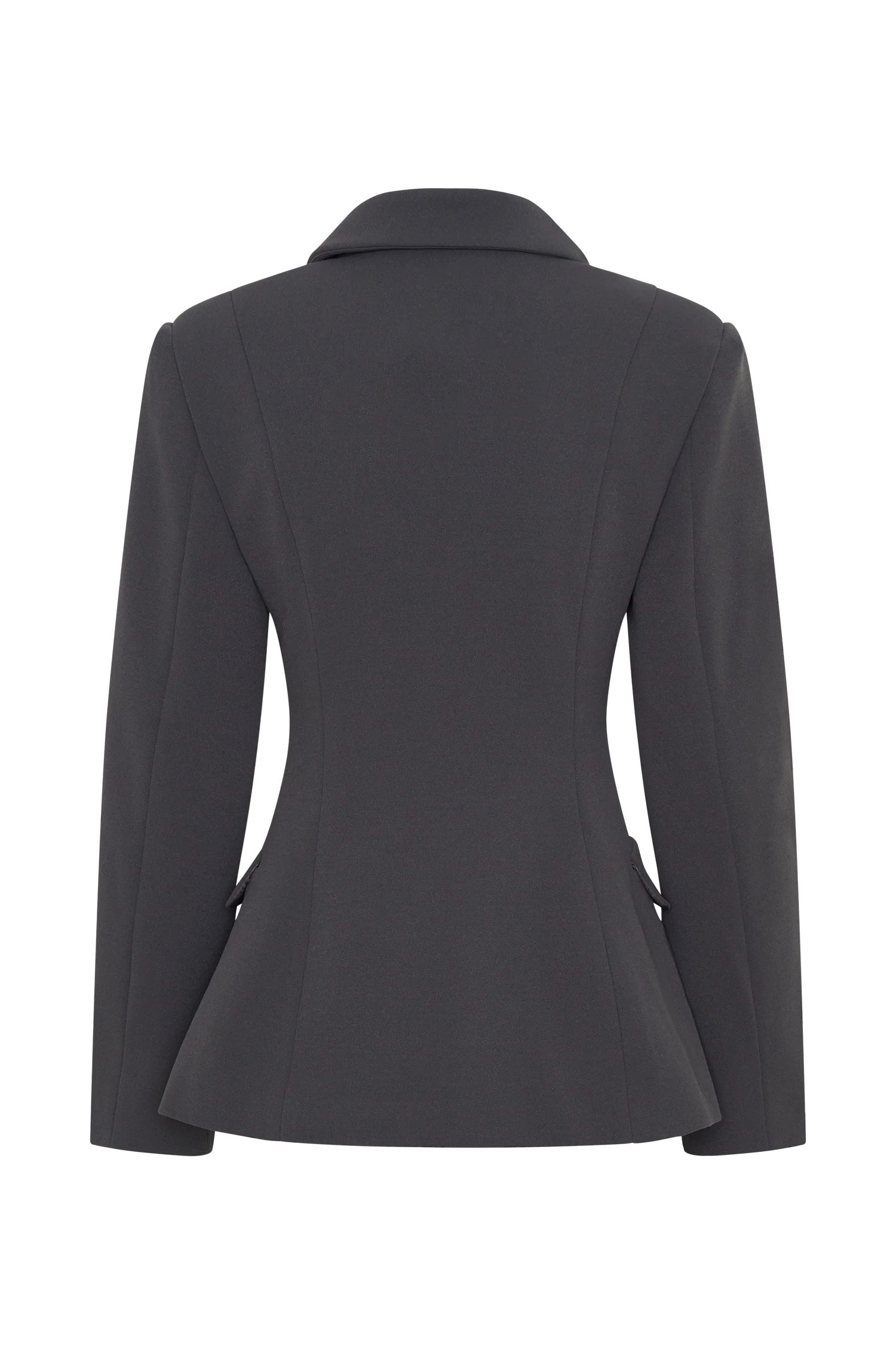 Wesley Structured Blazer - Charcoal Shadow - Image 9