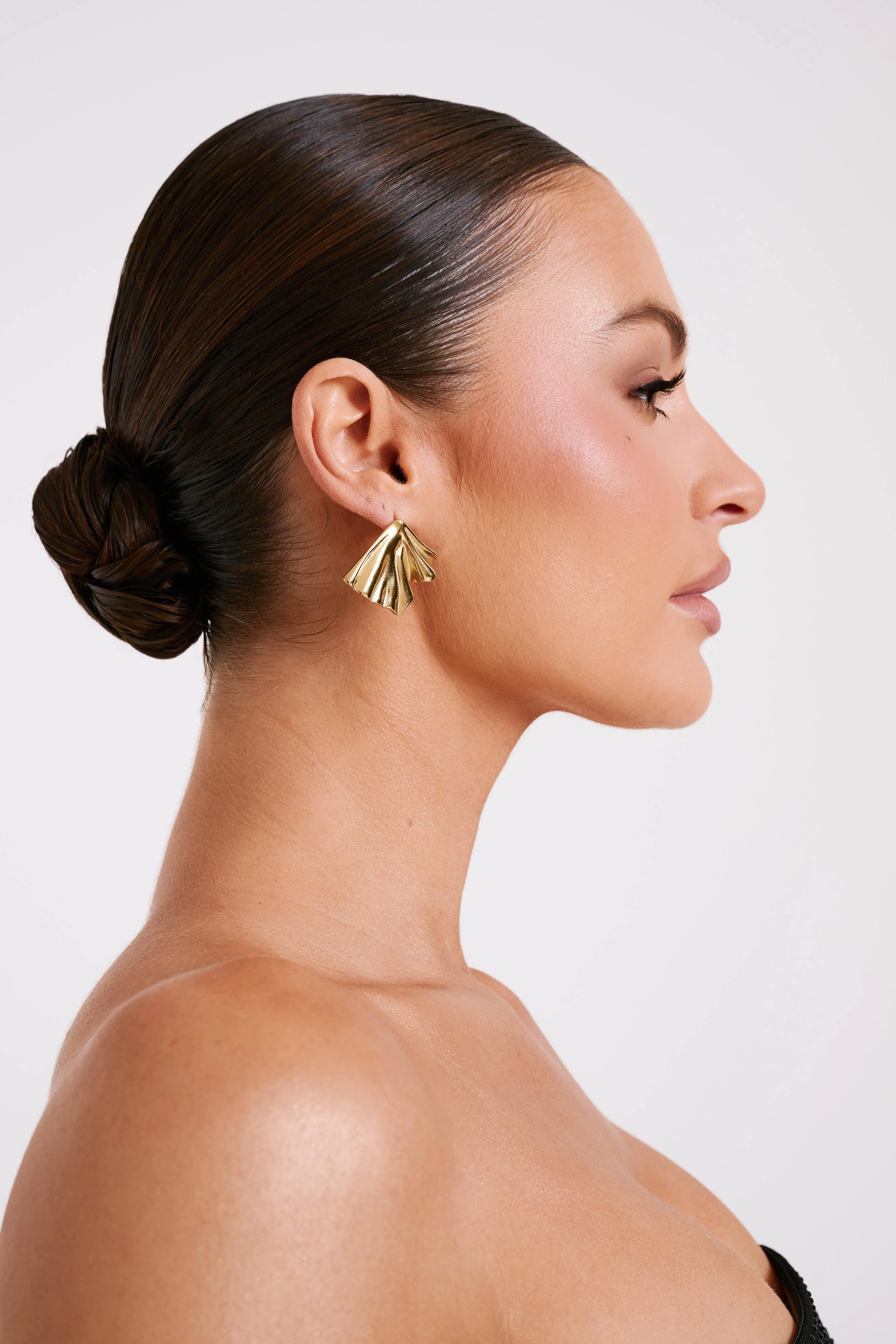Willa Draped Earrings - Gold - Image 2