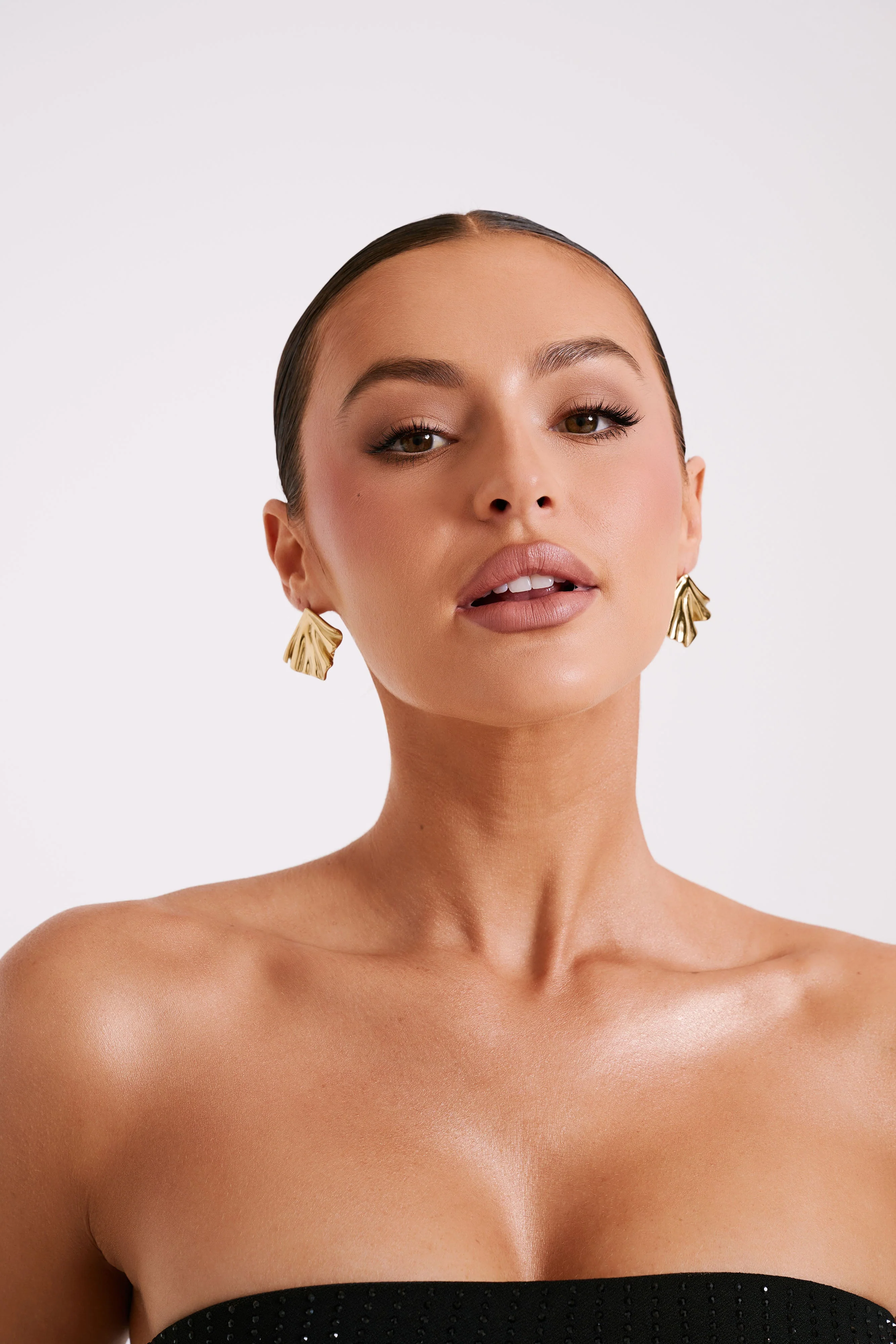 Willa Draped Earrings - Gold - Image 3