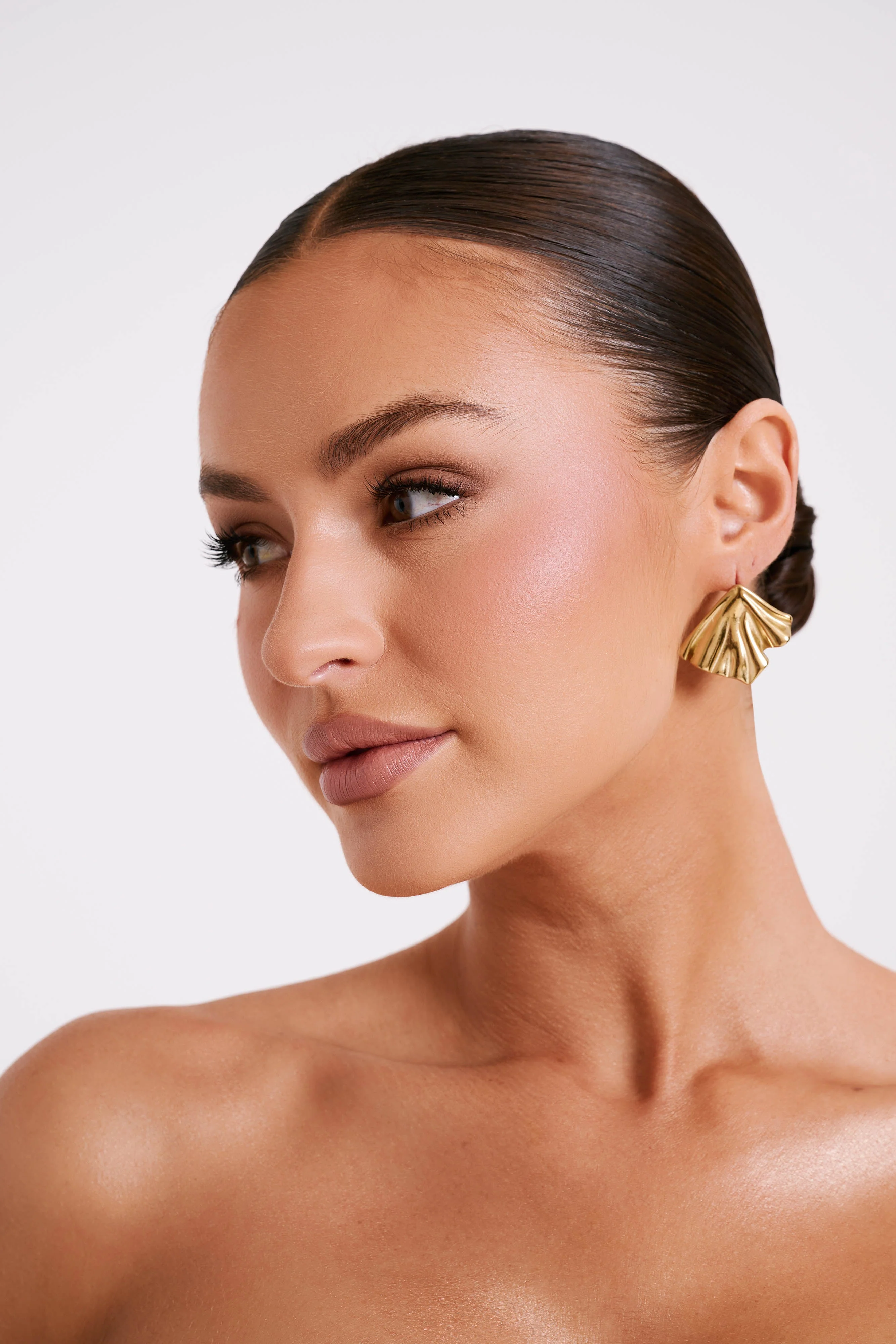 Willa Draped Earrings - Gold - Image 4