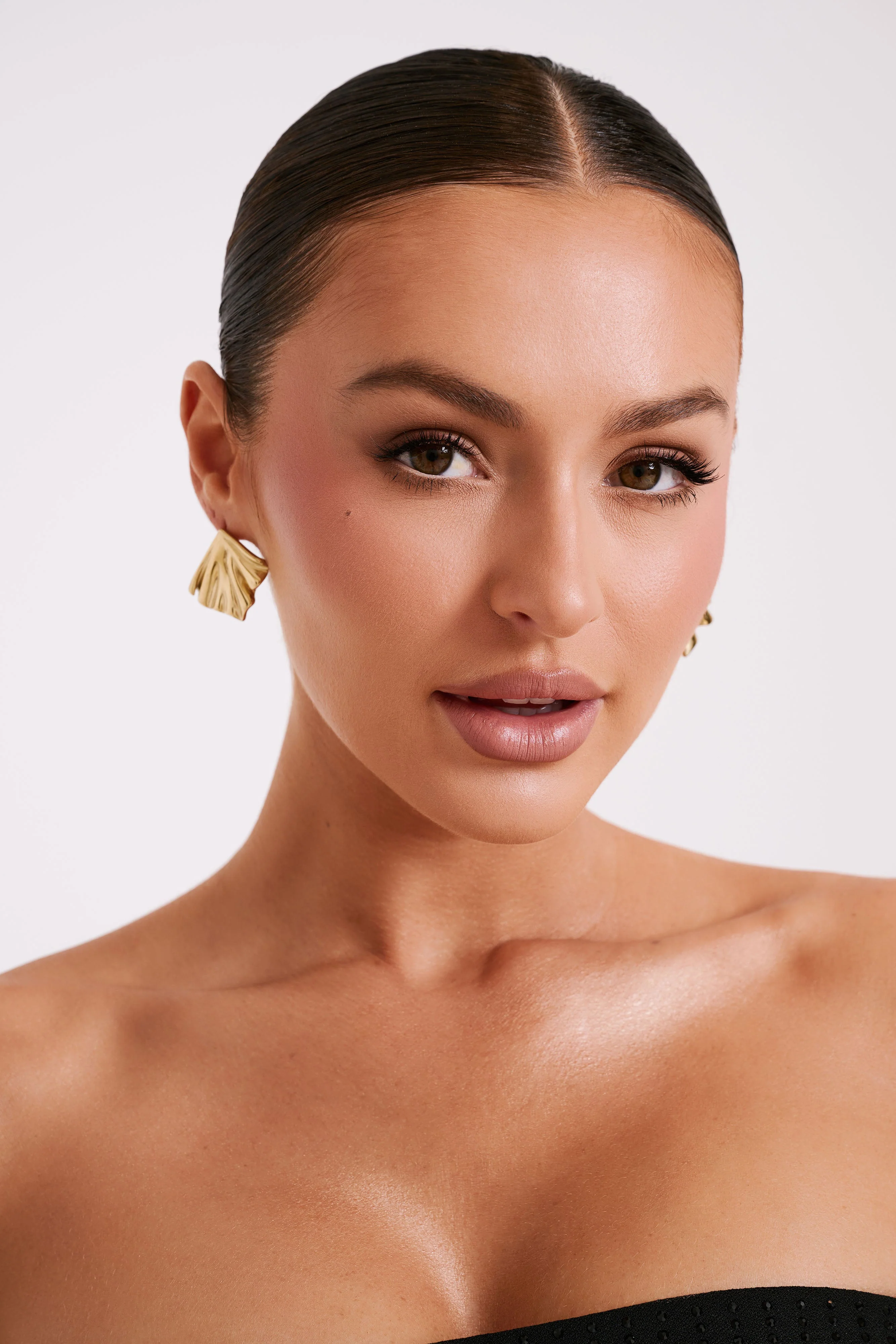 Willa Draped Earrings - Gold - Image 8