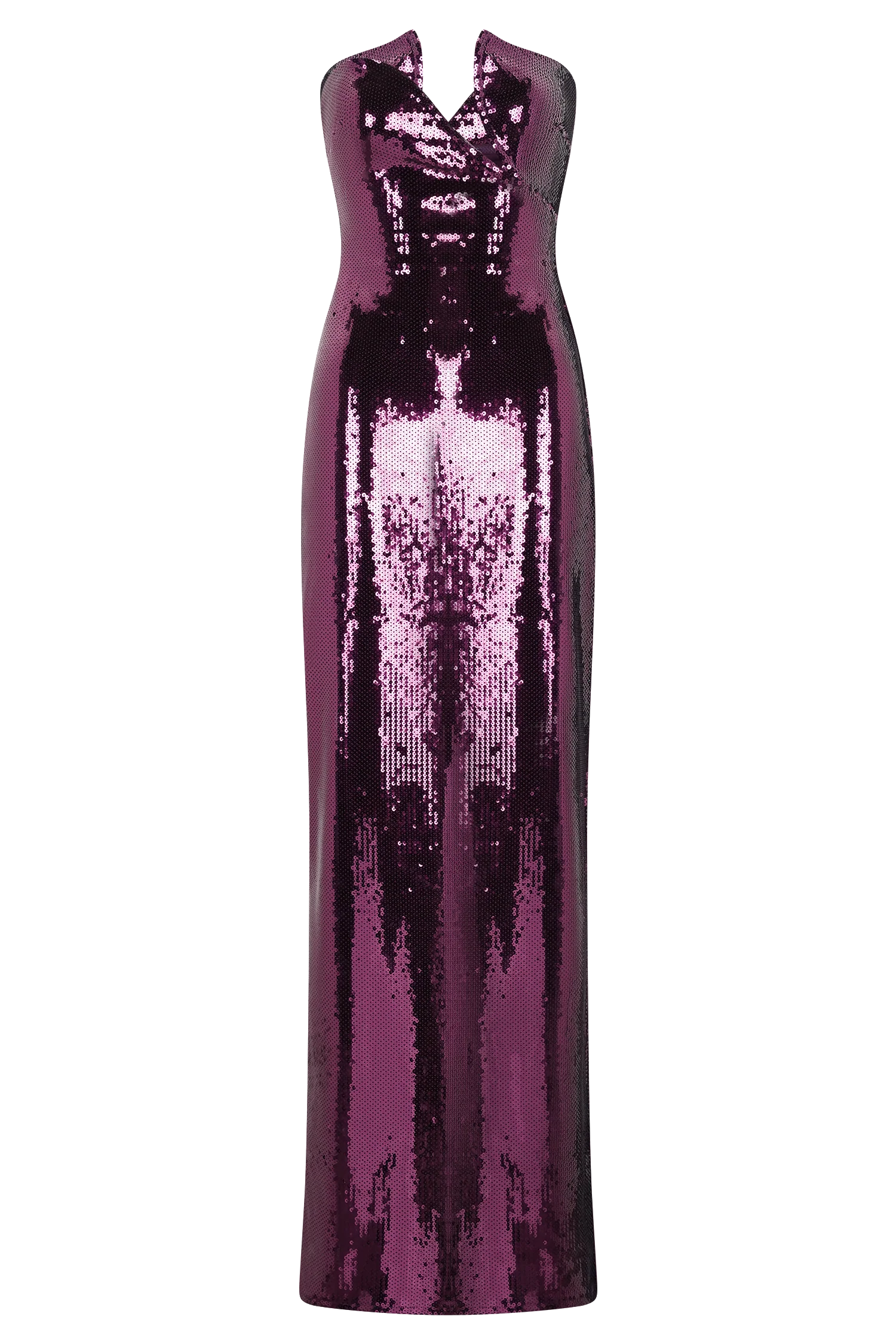 Winston Strapless Sequin Maxi Dress - Plum - Image 8