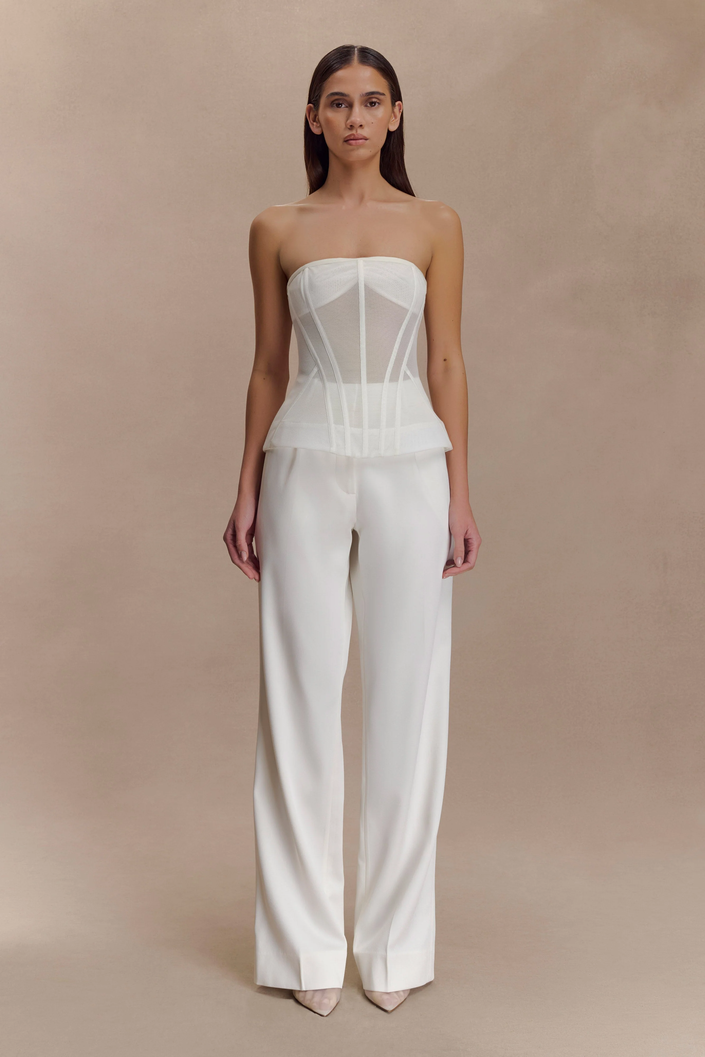 Zoe Structured Corset - White - Image 9
